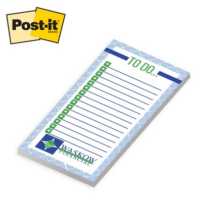 Custom Printed Post-it® Notes (4x8) 25 Sheets