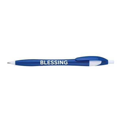 Custom Logo Plastic Click Pens