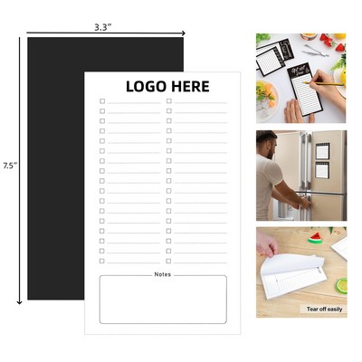 Magnetic Fridge Notepad with 60 Sheets